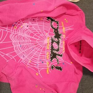 Spyder Bright Pink Web Graphic Hoodie